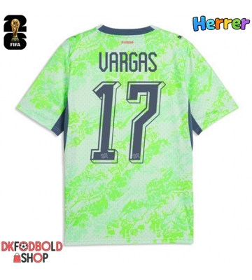 Schweiz Ruben Vargas #17 Udebanetrøje VM 2026 Kort ærmer